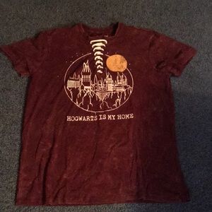 Red Harry Potter Shirt With Lace Up Front